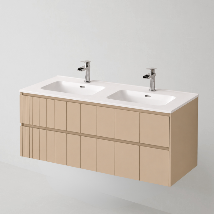 Meuble de salle de bain suspendu POLE Beige - Sanizeo