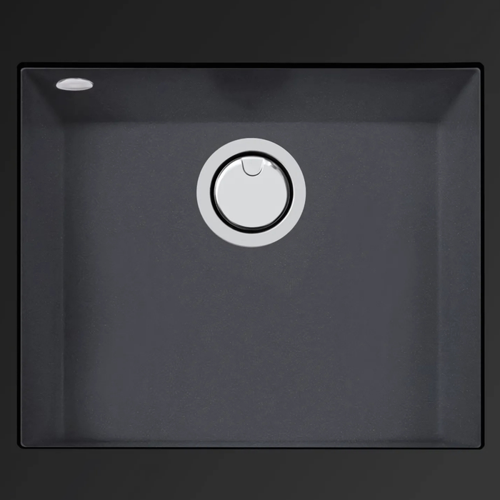 Évier sous plan Métal Quartz Anthracite QUADRA - Sanizeo