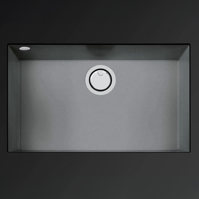 Évier sous plan Métal Quartz Gris QUADRA - Sanizeo