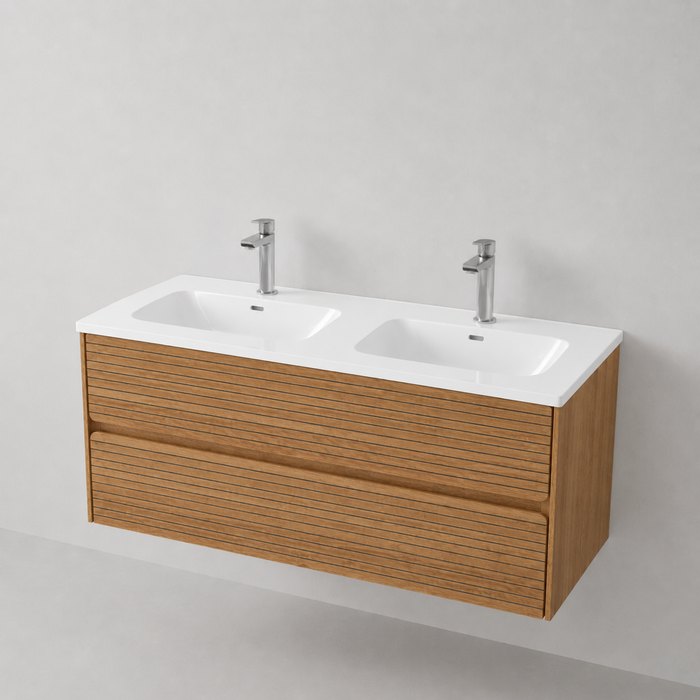 Meuble de salle de bain suspendu RANDOM Sand - Sanizeo