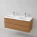 Meuble de salle de bain suspendu RANDOM Sand - Sanizeo