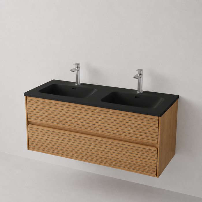 Meuble de salle de bain suspendu RANDOM Sand - Sanizeo