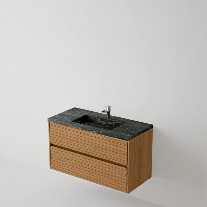 Meuble de salle de bain suspendu RANDOM Sand - Sanizeo