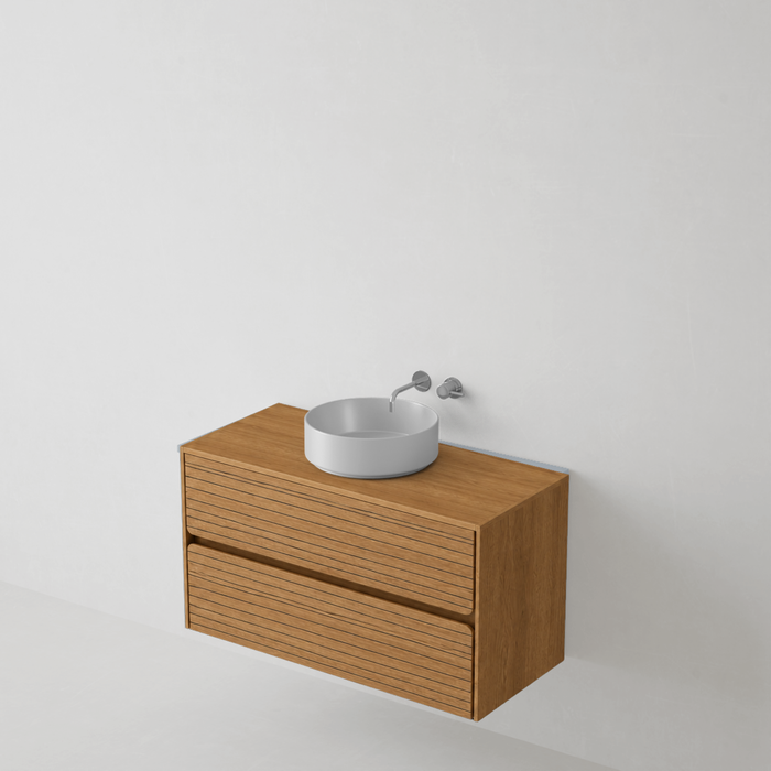 Meuble de salle de bain suspendu RANDOM Sand - Sanizeo