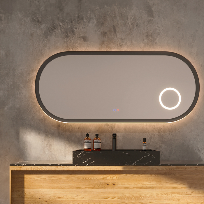 Miroir Lumineux Anti-Buée Tri-LED RIMINI - Sanizeo