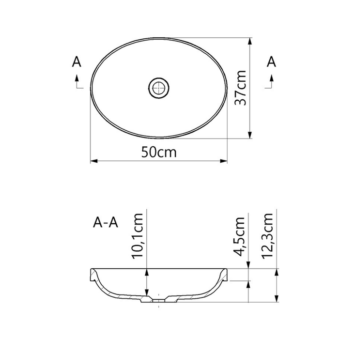 Vasque à encastrer RUNA Blanc Brillant