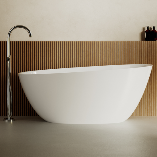 Baignoire Îlot SKUM Blanc Brillant - Sanizeo