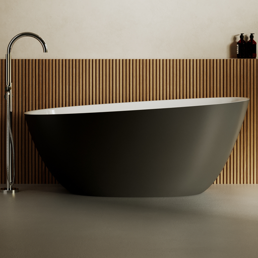 Baignoire Îlot SKUM Noir Mat - Sanizeo