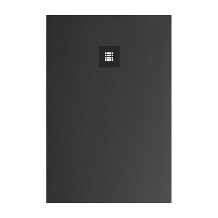 Receveur de douche extra plat 3 cm THOR LAVABERG Noir RAL 9005 — vue du dessus