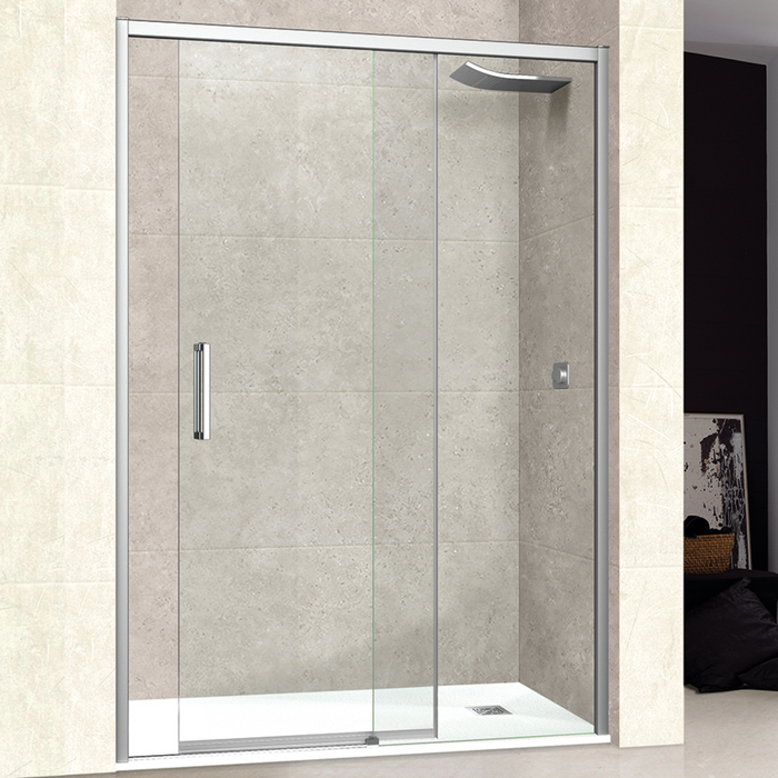 Paroi de Douche VÉZANNES 2P Chrome - Sanizeo