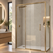 Paroi de Douche VÉZANNES 2PL Or Brossé - SUPERBAN - Sanizeo