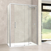 Paroi de Douche VÉZANNES 2PL Chrome - Sanizeo