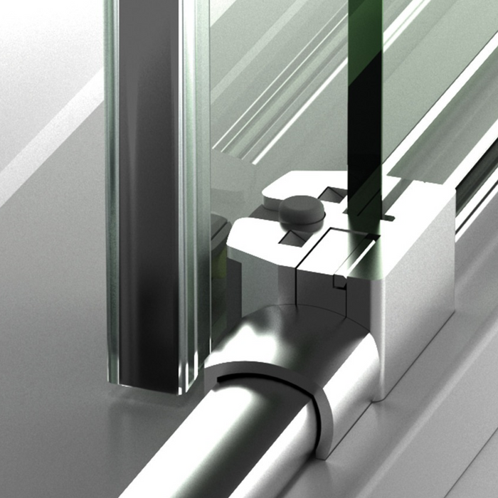 Paroi de Douche VÉZANNES 2PL Or Brossé - Sanizeo