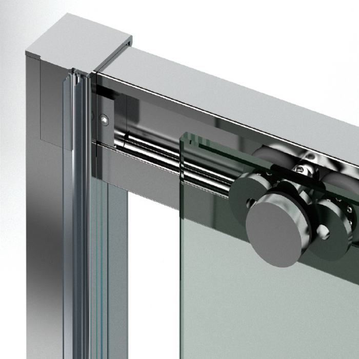 Paroi de Douche VÉZANNES 2PL Or Brossé - Sanizeo