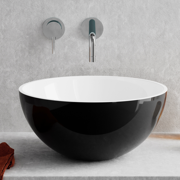 Vasque à poser haute VIDAR Noir et Blanc