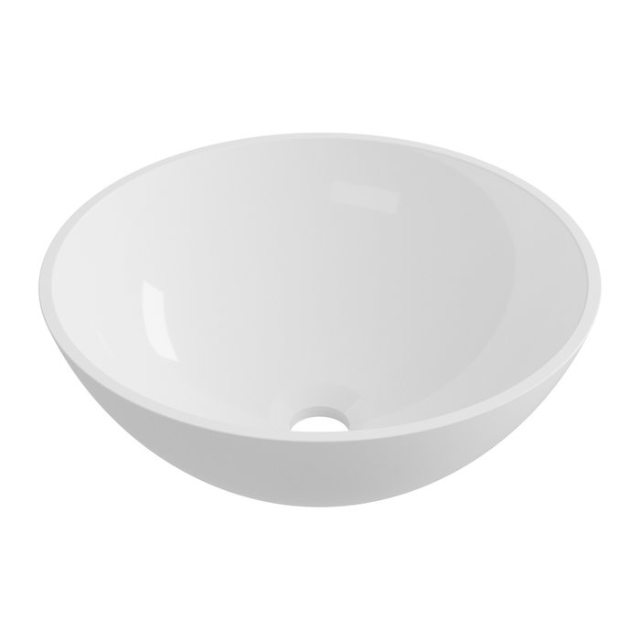 Vasque à poser basse VIDAR Blanc Brillant