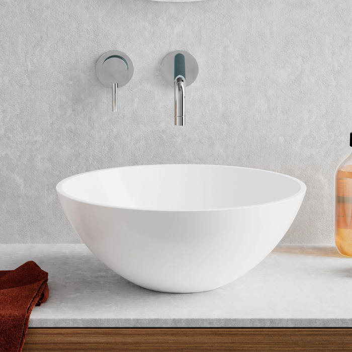 Vasque à poser basse VIDAR Blanc Mat