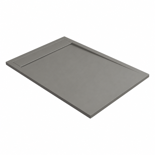 Receveur de douche MAGNUS gris taupe LAVABERG avec bonde carrée