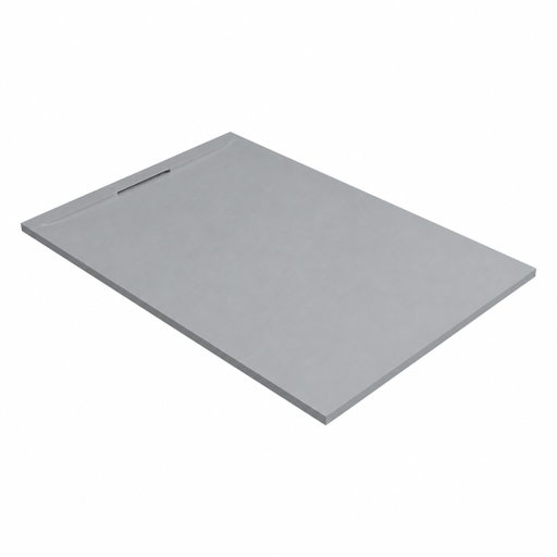 Receveur de douche RAGNAR gris LAVABERG avec bonde carrée