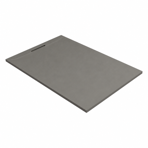 Receveur de douche RAGNAR gris taupe LAVABERG avec bonde carrée