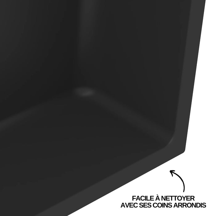 Niche de Douche Murale NOOK Noir